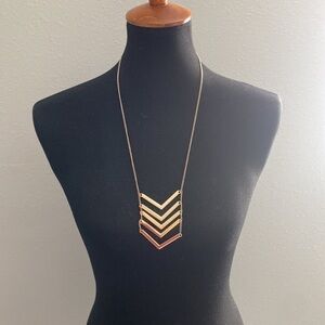 Gold Chevron necklace